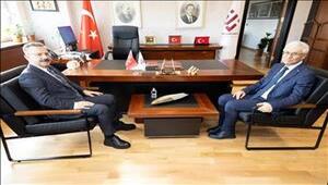 Vali AKSOY, Rektör ÖZCAN'a Veda Ziyaretinde Bulundu
