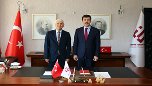 KSBÜ Rektörü Prof. Dr. Ahmet Tekin’den Rektör Prof. Dr. Adnan Özcan’a Ziyaret