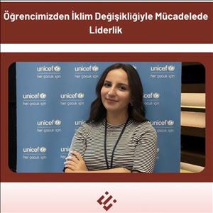 Öğrencimiz Saliha Şebnem Şen, İklim Elçileri Koordinatör Yardımcısı Seçildi