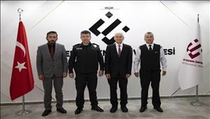 Eskişehir İl Jandarma Komutanı Jandarma Albay Ercan Atasoy ve İl Emniyet Müdürü Yaman Ağırlar, Rektör Prof. Dr. Adnan Özcan’ı Ziyaret Etti