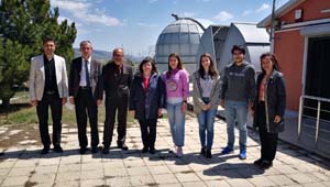 Rektör Prof. Dr. Tuncay Döğeroğlu,  Üniversitemiz Astrofizik Eğitim ve Araştırma Birimi’ni Ziyaret Etti