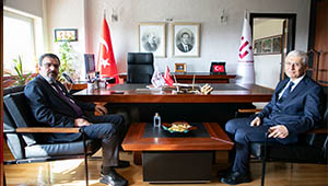 YÖK Başkan Vekili Prof. Dr. Halim Haldun GÖKTAŞ’tan Rektör Prof. Dr. Adnan ÖZCAN’a Ziyaret
